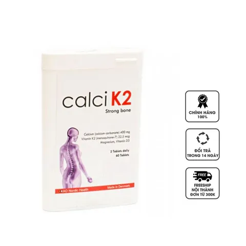 Calci K2 - viên bổ sung canxi ngừa loãng xương