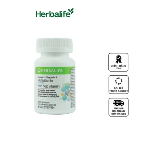 Viên uống Herbalife Multivitamin F2 hỗ trợ tăng cường miễn dịch