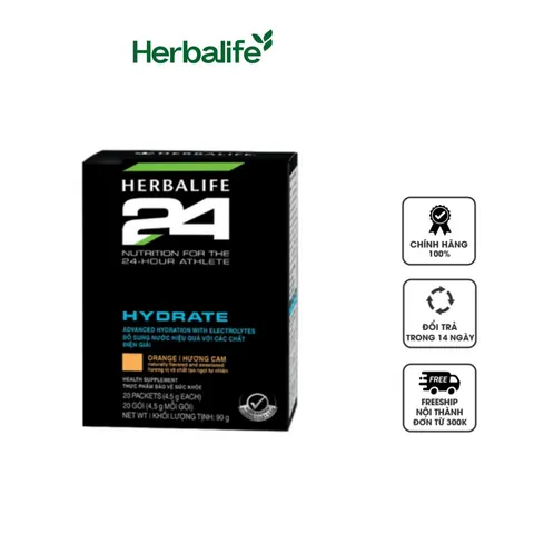Herbalife 24 Hydrate hương cam hỗ trợ bổ sung điện giải