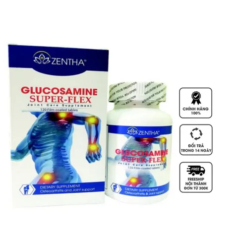 Viên hỗ trợ xương khớp zentha glucosamine super - flex