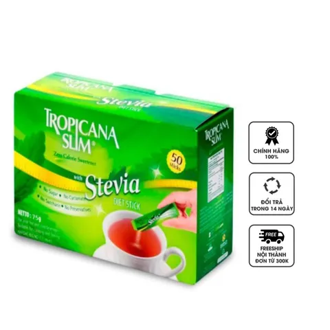 Combo 2 hộp đường ăn kiêng Tropicana Slim Stevia