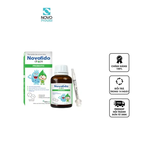 Novofido Drops hỗ trợ bổ sung lợi khuẩn cho bé