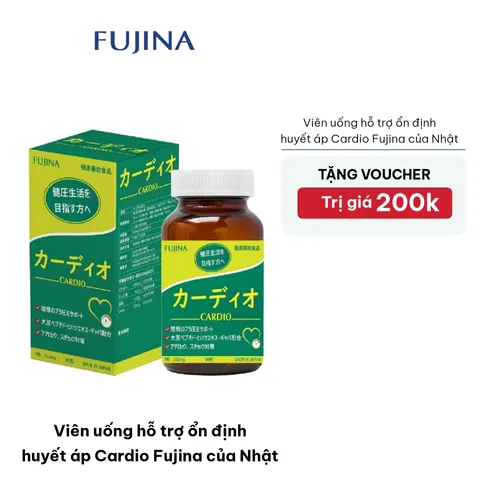[Tặng Voucher 200k] Viên uống hỗ trợ ổn định huyết áp Cardio Fujina của Nhật