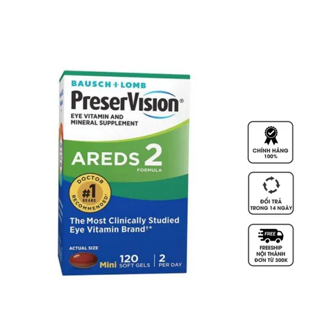 Viên uống bổ mắt cho người lớn tuổi Preservision AREDS 2 Formula