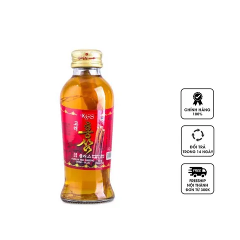Nước hồng sâm có củ KGS cao cấp 120ml x 10 chai