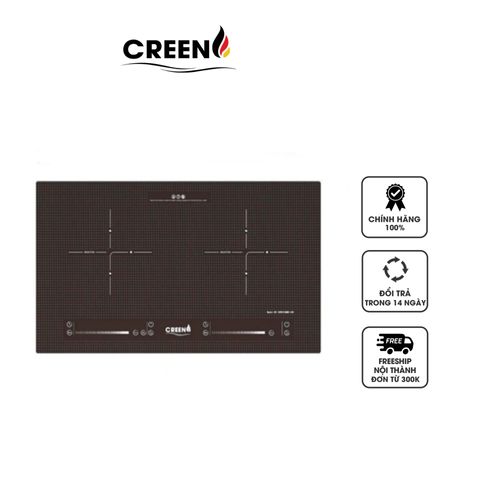 Bếp Từ Điện Đôi Creen CR-IHPMI968MS-400 - Công Suất 4000W, Bảng Điều Khiển Cảm Ứng, Thiết Kế Hiện Đại Từ Tây Ban Nha