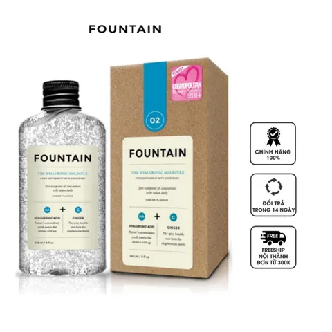 Nước uống làm đẹp da toàn diện The Fountain Hyaluronic Molecule