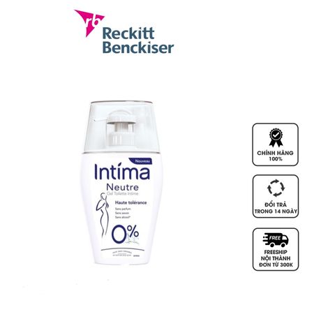 Dung dịch vệ sinh phụ nữ Intima dạng gel 200ml - pH 5.5 tự nhiên, hỗ trợ làm sạch và khử mùi nhẹ nhàng, an toàn cho mọi loại da.