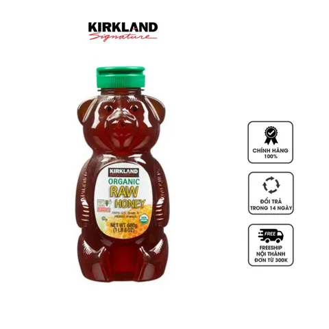 Mật ong gấu Kirkland Organic hữu cơ 680gr của Mỹ