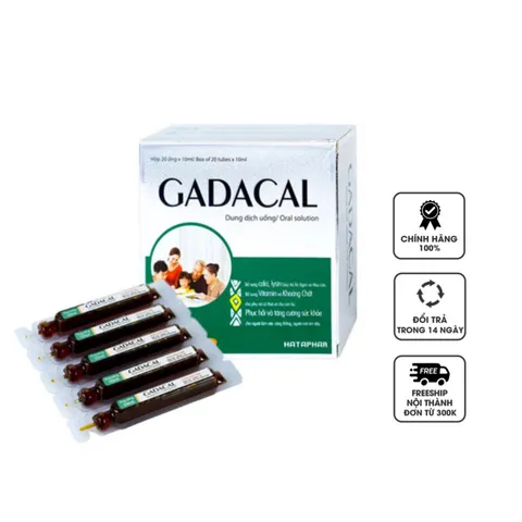 Siro Gadacal hỗ trợ bổ sung vitamin, khoáng chất