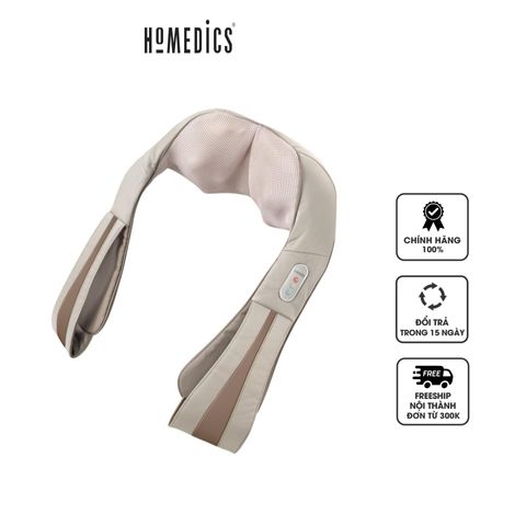 Đai Massage Cổ Vai Gáy Shiatsu HoMedics NMS-620H - Thiết Bị Massage 3D Có Nhiệt Hồng Ngoại, Hỗ Trợ Giảm Đau Mỏi