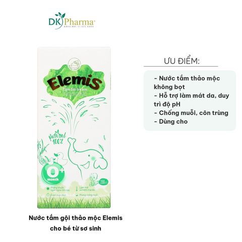 Nước Tắm Gội Thảo Mộc Elemis Cho Bé Từ Sơ Sinh - Chai 200ml & 500ml, An Toàn, Không Bọt, Bảo Vệ Da Nhạy Cảm, Chống Rôm Sảy