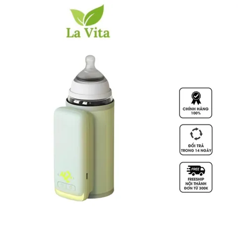 Máy hâm và ủ sữa di động cầm tay La Vita hỗ trợ sạc tích điện