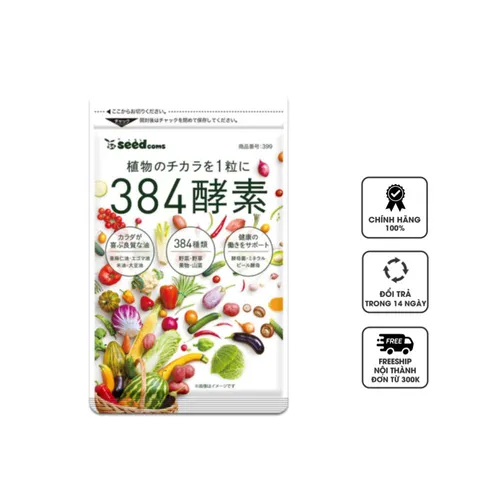 Viên uống Seedcoms bổ sung 384 loại rau củ quả