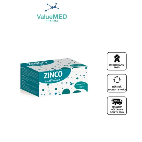 Kẽm và vitamin C Zinco LezEnfant dạng nước hỗ trợ tăng đề kháng