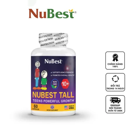 NuBest Tall 10+ dạng viên hỗ trợ tăng chiều cao cho bé