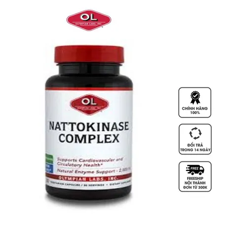 Viên uống hỗ trợ cải thiện tai biến Nattokinase complex của Olympian Labs