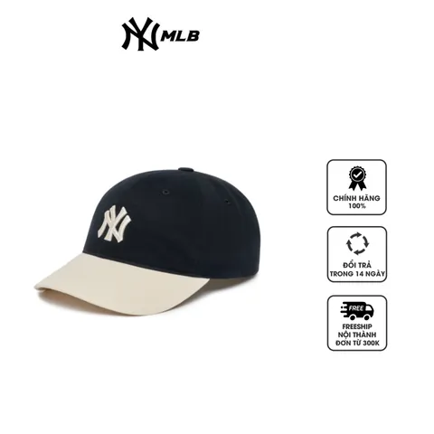 Mũ MLB Basic Color New York Yankees 3ACP3303N-50BKS mix màu đen