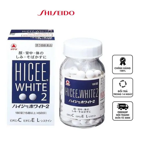 Viên uống hỗ trợ giảm nám tàn nhang Hicee White 2 của Nhật