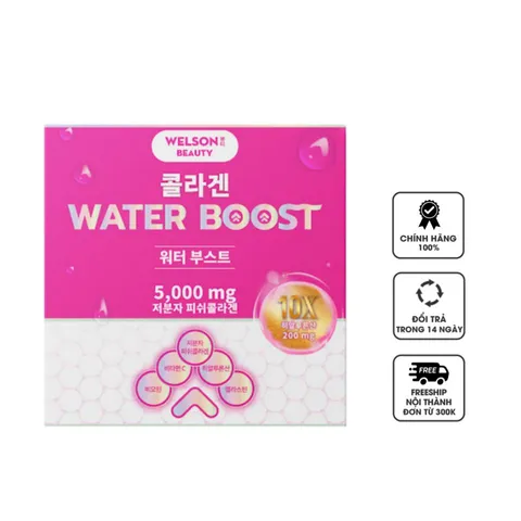 Nước uống collagen hỗ trợ cấp ẩm Welson Beauty Water Boost