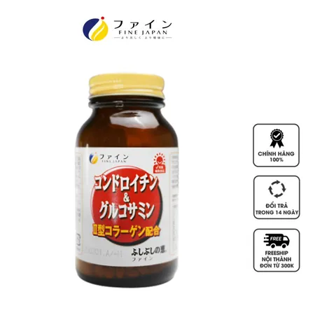 Viên uống hỗ trợ xương khớp chắc khỏe Glucosamine Fine Japan