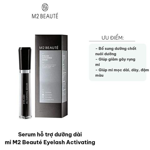 Serum M2 Beauté Hỗ Trợ Dưỡng Dài Mi - Kích Thích Mọc Dài Dày Tự Nhiên, Giảm Gãy Rụng, Lọ 4ml