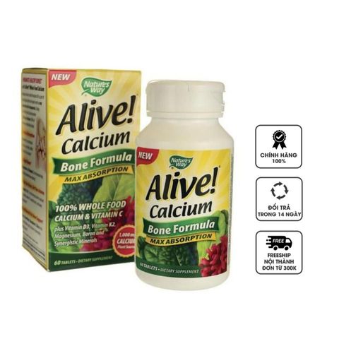 Alive Calcium - Hỗ Trợ Bổ Sung Canxi Từ Thực Vật
