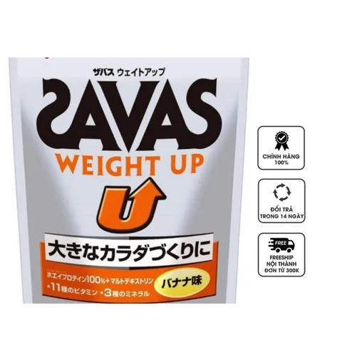 Sữa hỗ trợ tăng cân Savas Weight Up của Nhật