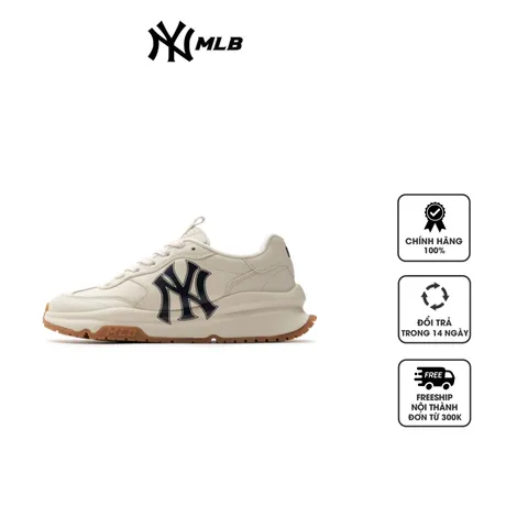 Giày MLB Chunky Runner Basic New York Yankees 3ASHCRB3N-50CRS màu trắng