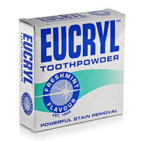 Bột Eucryl Tooth Powder Trắng Răng - Hỗ Trợ Làm Sạch, Bạc Hà, 50g - Sản Phẩm Chính Hãng Từ Anh Quốc