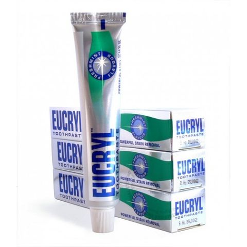 Kem Đánh Răng Eucryl 62g - Hỗ Trợ Làm Sạch Mảng Bám và Vết Ố, Hương Bạc Hà Tươi Mát, Sản Phẩm Chăm Sóc Răng Miệng Nhập Khẩu Từ Anh