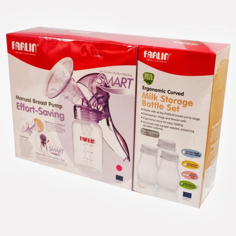 Máy Hút Sữa Farlin BF-670A Bằng Tay - Giúp Mẹ Hút Sữa Hiệu Quả, Êm Ái, Nhập Khẩu Đài Loan, Tiện Lợi Cho Mẹ Và Bé