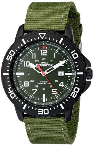 Đồng hồ Timex T499449J xanh quân đội 