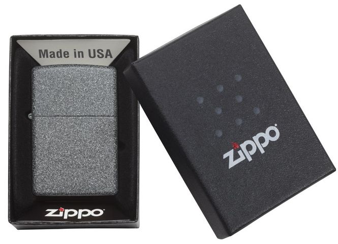 Bật lửa Zippo 211 Iron Stone - Bật Lửa Kim Loại Sang Trọng, Thiết Kế Đơn Giản, Chống Gió Chất Lượng Cao