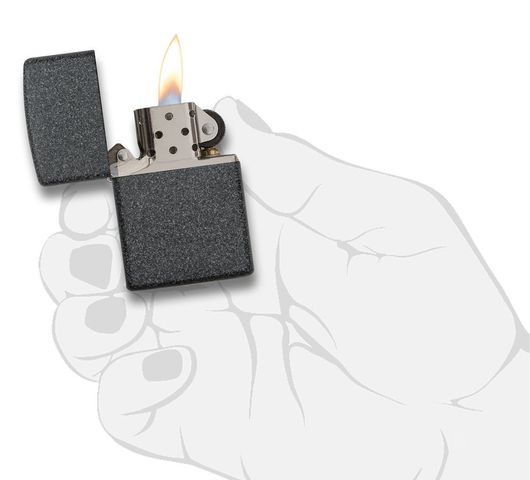 Bật lửa Zippo 211 Iron Stone - Bật Lửa Kim Loại Sang Trọng, Thiết Kế Đơn Giản, Chống Gió Chất Lượng Cao
