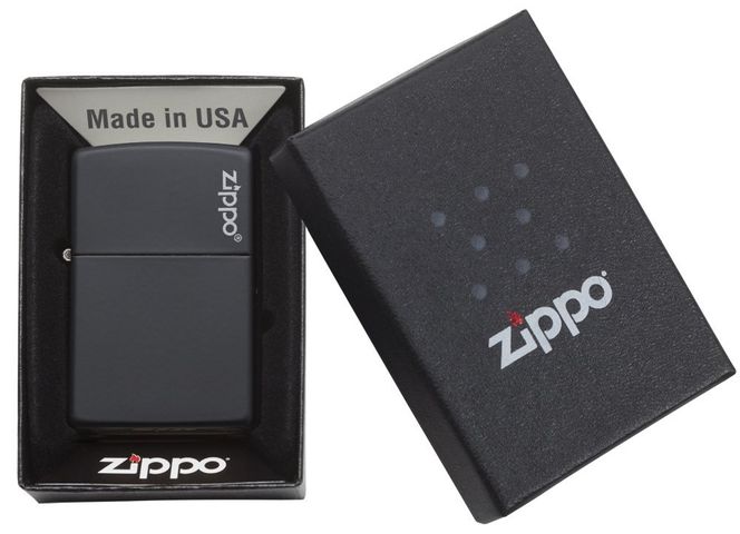 Bật Lửa Zippo 218ZL Logo Đen Mờ - Bật Lửa Chất Liệu Kim Loại, Thiết Kế Tối Giản Và Đẹp Mắt, Quà Tặng Nam Tính