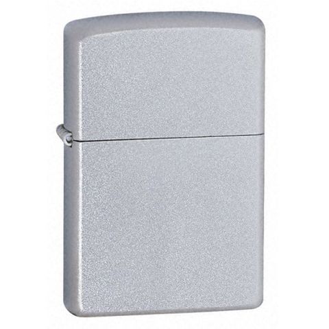 Bật lửa Zippo 205 Classic Satin Chrome - Bật lửa kim loại chống gió, thiết kế đơn giản và sang trọng, quà tặng hoàn hảo cho tín đồ Zippo