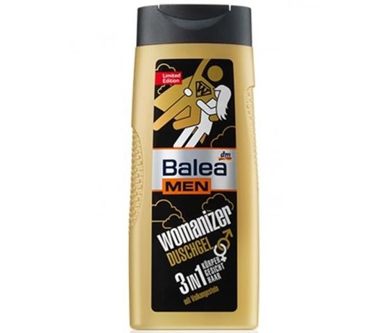 Sữa tắm nam Balea Men 3 trong 1 - Hương thơm quyến rũ, chăm sóc da, dầu gội và bọt cạo râu tiện lợi cho phái mạnh 300ml