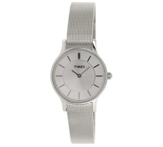 Đồng hồ Timex T2P167 Ladies Premium Silver Watch cho nữ