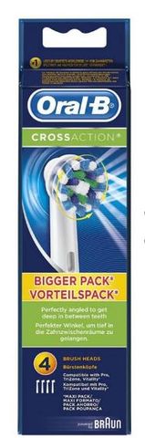 Đầu bàn chải điện Oral-B Cross Action - Thay thế dễ dàng cho bàn chải đánh răng, làm sạch hiệu quả, công nghệ Criss Cross, 6 đầu trong bộ