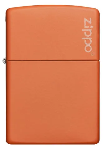 Bật lửa Zippo Orange Matte W/Zippo Logo 231ZL ấn tượng