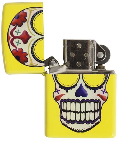 Bật Lửa Zippo Skull Lighters Lemon 24894 - Thiết Kế Độc Đáo Màu Vàng Chanh, Tín Đồ Zippo Nên Sở Hữu