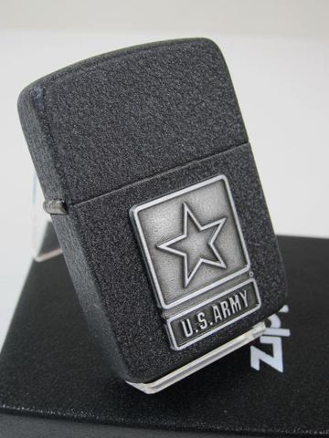 Bật lửa Zippo 1941 Replica U.S. Army 28583 - Mẫu Cổ Điển Đen Crackle Huyền Thoại từ Thế Chiến II, Nhập Khẩu Chính Hãng Mỹ