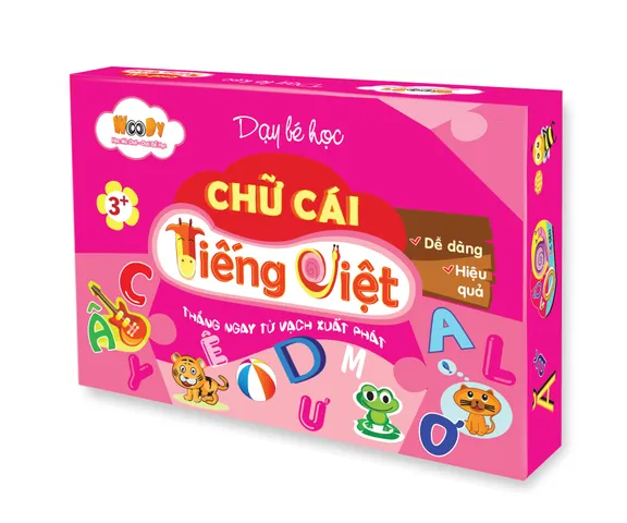 Bộ đồ chơi học chữ cái tiếng Việt Woody