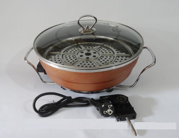 Chảo Lẩu Điện Đa Năng Osaka Tròn Nhật Bản - Chất Liệu Nhôm Cao Cấp, 3 Lớp Chống Dính, Tiện Dụng Cho Nấu Nướng