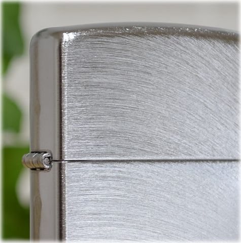 Bật Lửa Zippo 24647 Chrome Xước Vân Cong Chính Hãng - Bật Lửa Cao Cấp Độc Đáo Thời Trang Mỹ