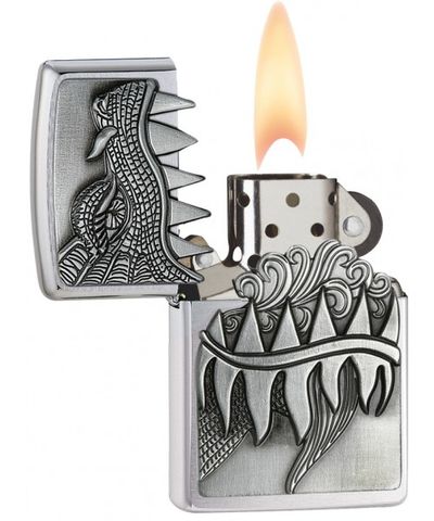 Bật Lửa Zippo 28969 Dragon Mạ Chrome - Bật Lửa Classic Hình Rồng Phun Lửa Sang Trọng, Quà Tặng Độc Đáo