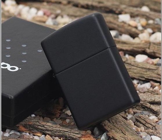 Bật Lửa Zippo Pipe Lighters Đen Mờ 218PL - Thiết Kế Đặc Biệt Cho Người Hút Tẩu - Hàng Chính Hãng Mỹ