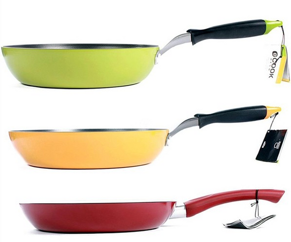 Chảo Nhôm E-Cook LED2243G 24 cm Chống Dính - Có 3 Màu Sắc - Chất Liệu Nhẹ Bền, Tiết Kiệm Nhiên Liệu, Dễ Dàng Sử Dụng