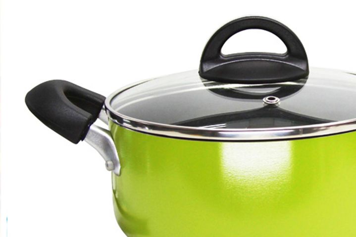 Nồi Nhôm E-cook Deco LED2222G 22cm - Nồi Nấu Chống Dính Cao Cấp Lock&Lock 3 Màu Sắc Tươi Sáng cho Bếp Hiện Đại